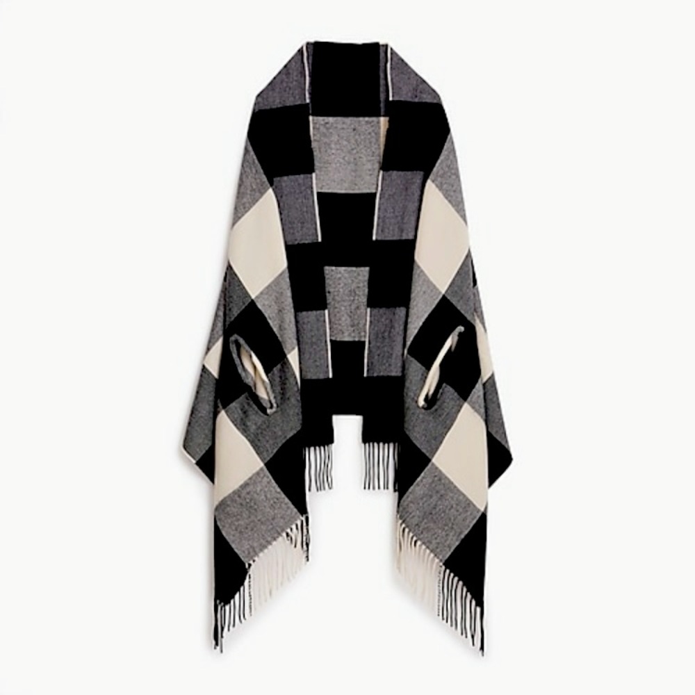 JCrew women shawl with arm holes OS